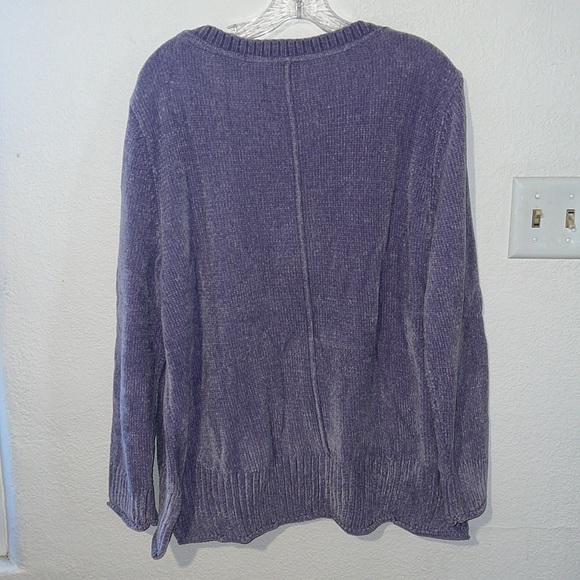 Style and Co Womens Crewneck Seam Chenille Sweater Size XL NWT - Picture 7 of 9